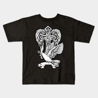 CROSS BIRD DESIGN SHIRT Kids T-Shirt